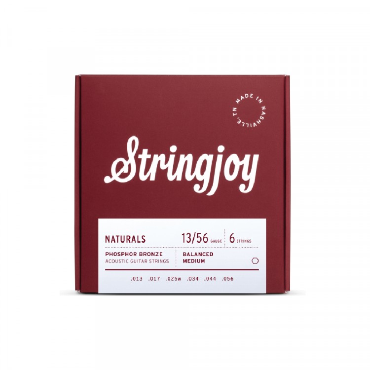 Stringjoy NATURALS Phosphor Bronze 13-56 磷青銅 6弦木吉他套弦 STRSJ-NB1356